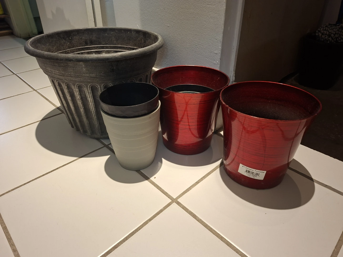 Set of 5 Assorted Plant Pots