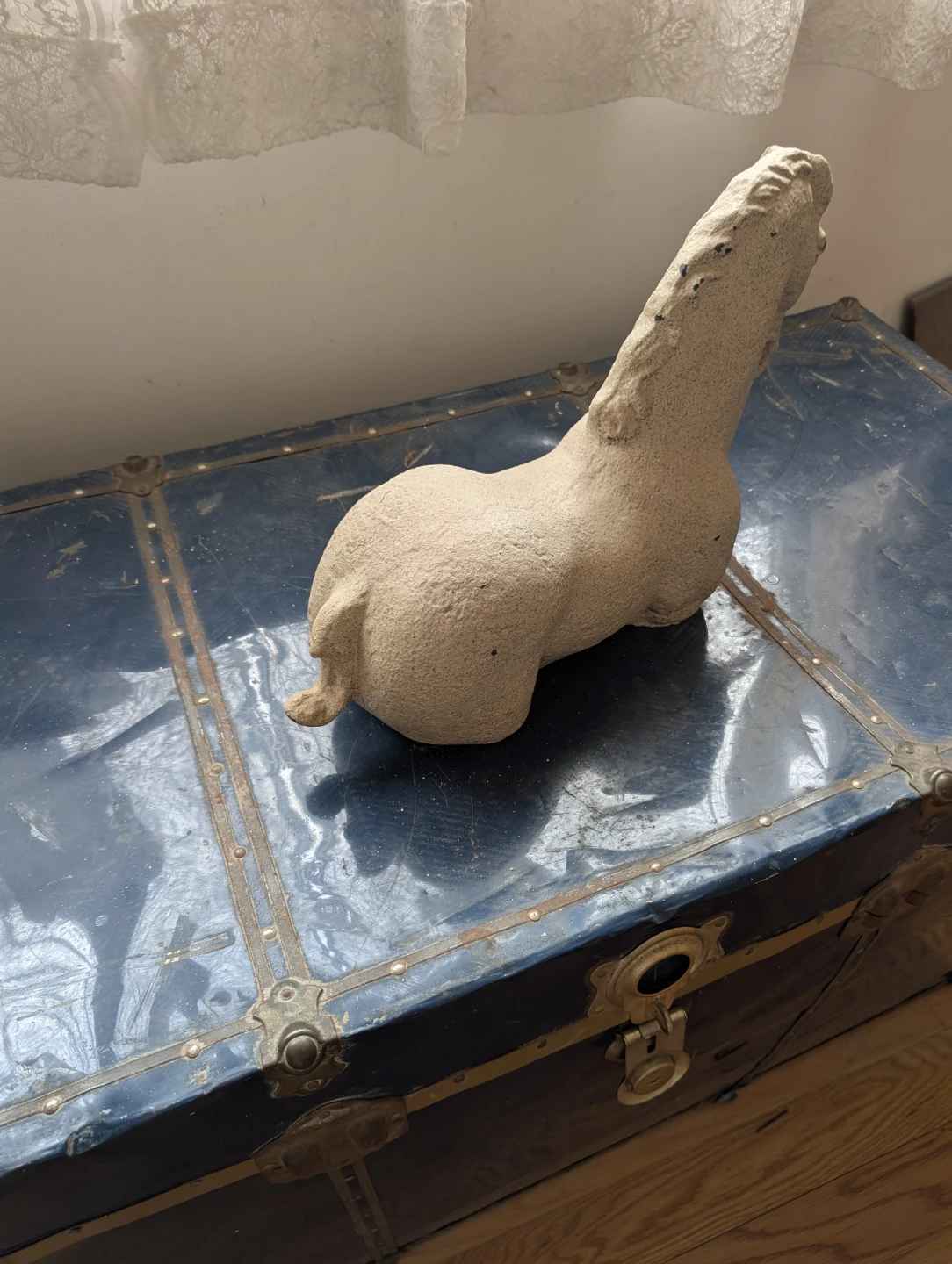Vintage 1961 Austin Productions Tang Dynasty Horse Sculpture - photo 2