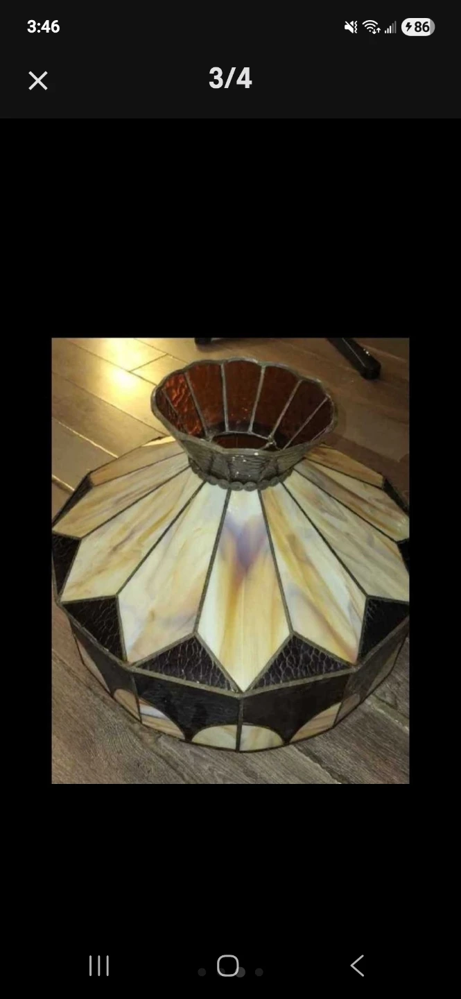 Stained Glass Ceiling Light Fixture