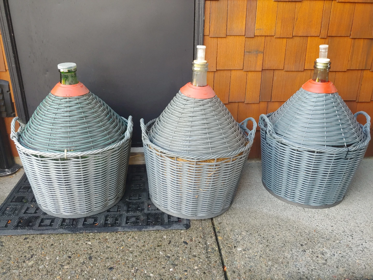 54 L glass Demijohns