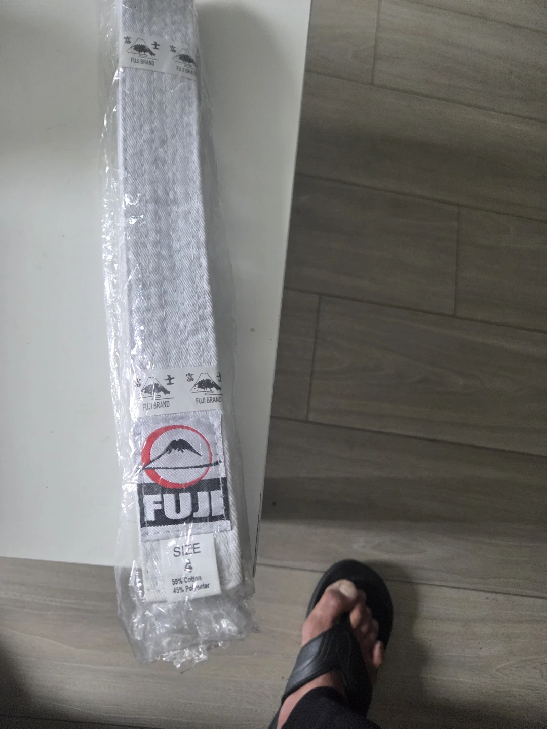 Fuji Brand White Martial Arts Belt Size 4