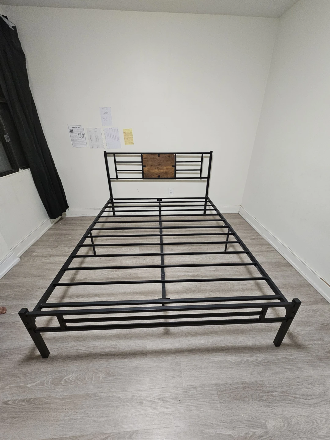 Industrial Style Metal Queen Bed Frame