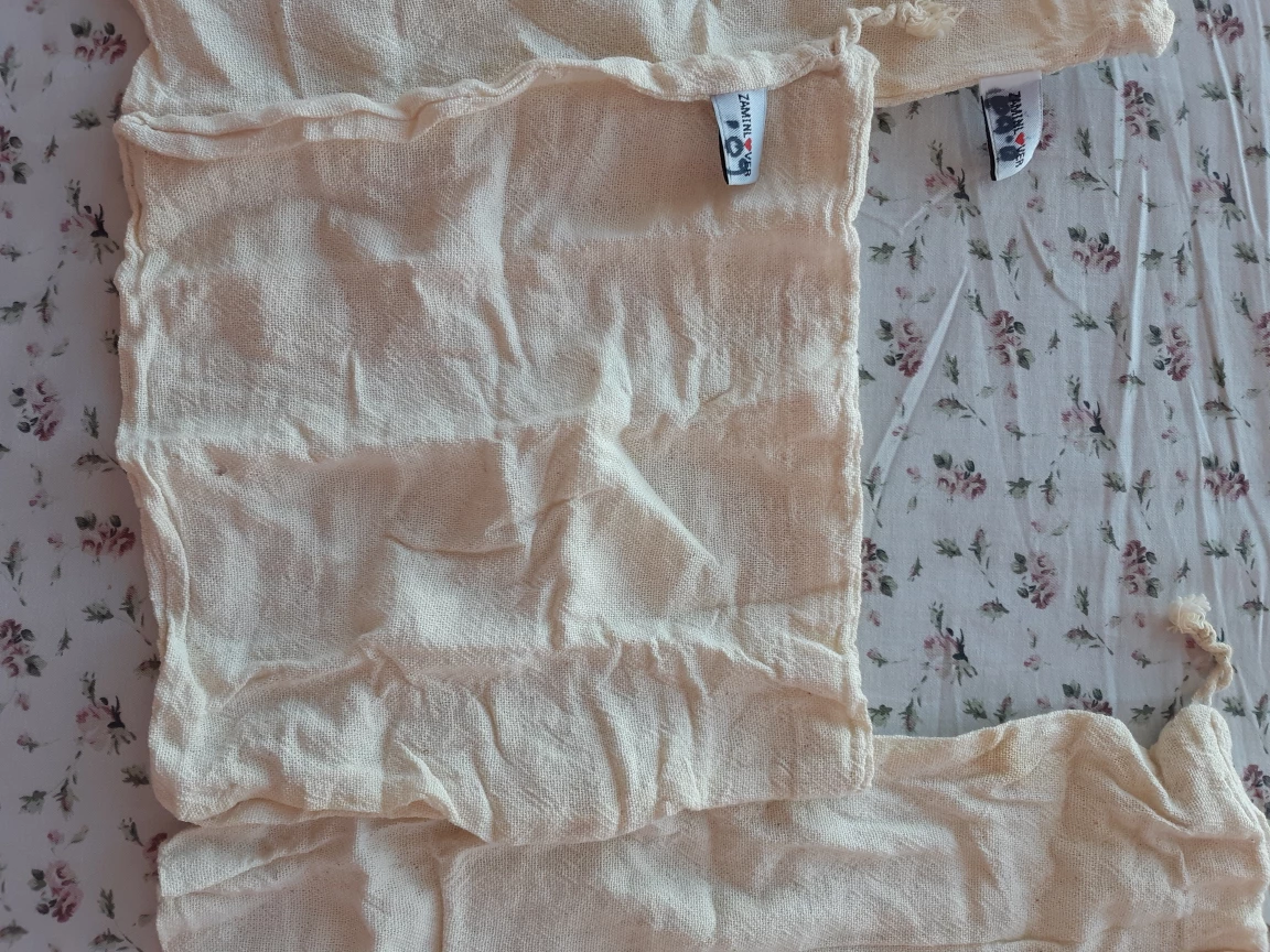 Set of 3 resuable woven cotton produce bags - photo 3