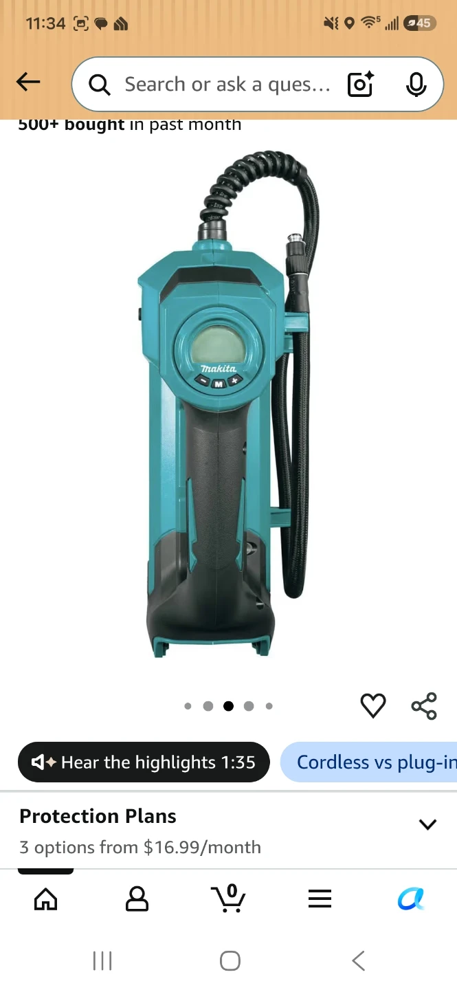 Makita 18V LXT Cordless High-Pressure Inflator DMP181ZX - photo 2