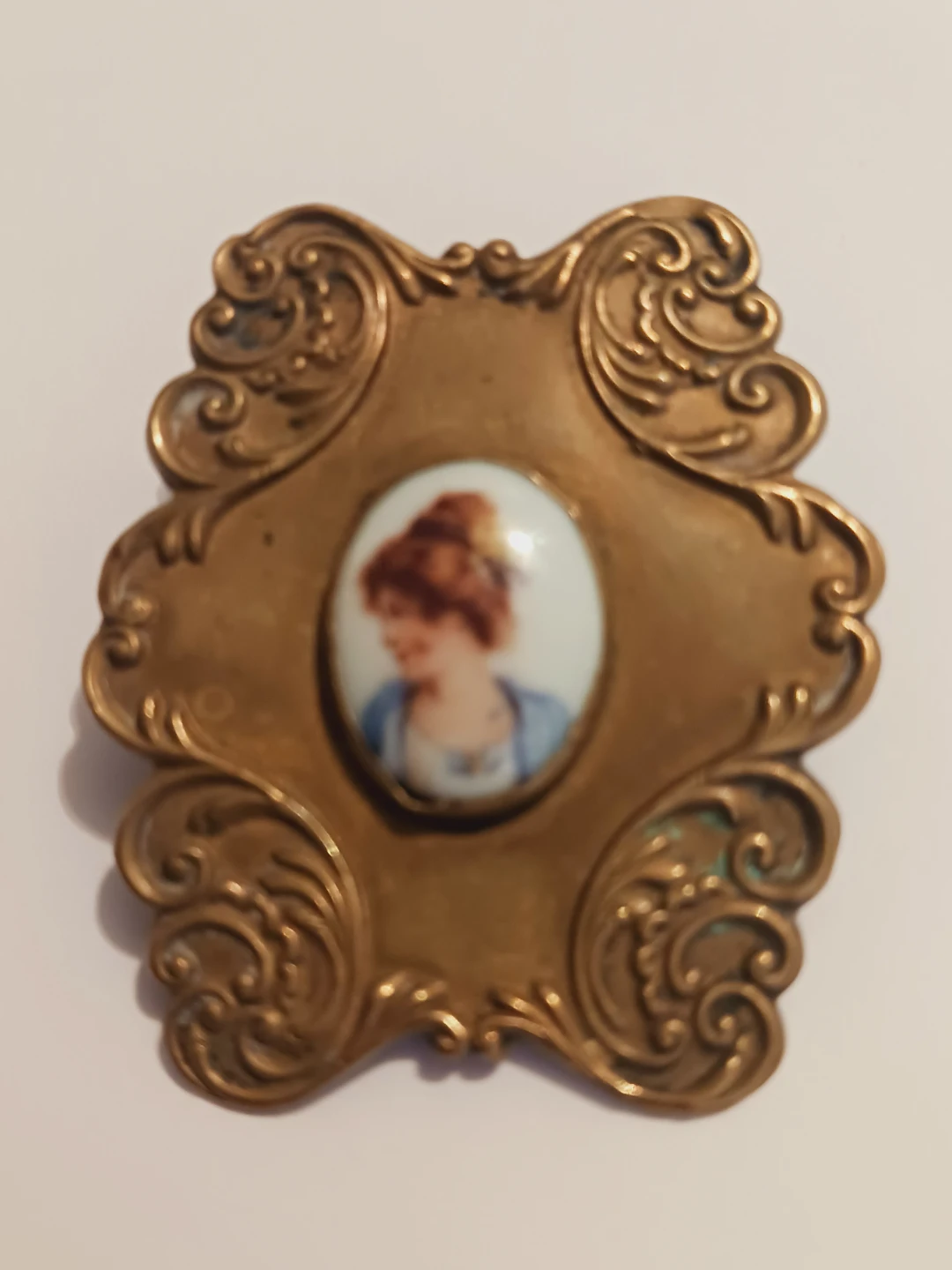 Antique Victorian Cameo Portrait Brooch