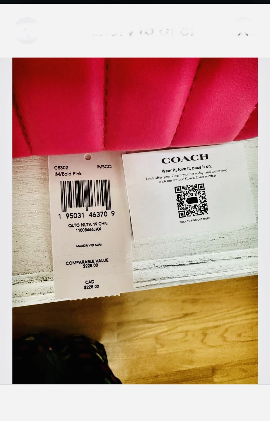 Coach Quilted Bold Pink Clutch - photo 2
