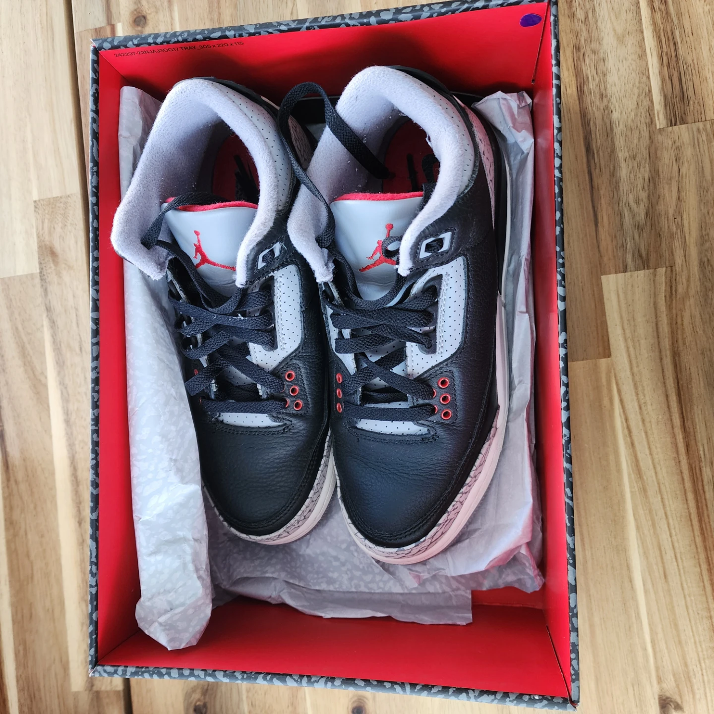 Air Jordan 3 Retro (GS) Black/Red