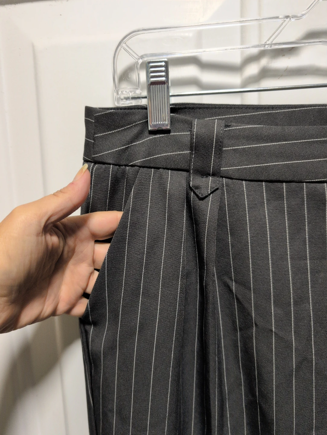 Grey Pinstripe Trousers - photo 2