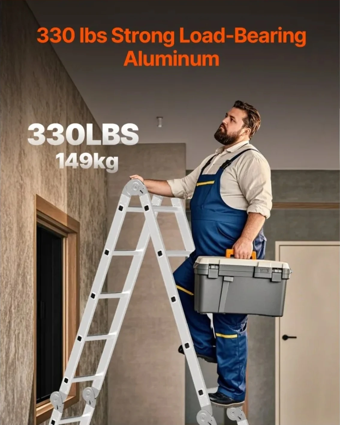 VEVOR Multi-Purpose Folding Ladder 12FT - photo 4