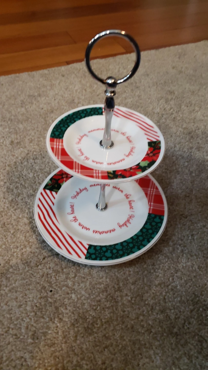 Holly Hobbie Platter and Dessert Stand Set. - photo 2