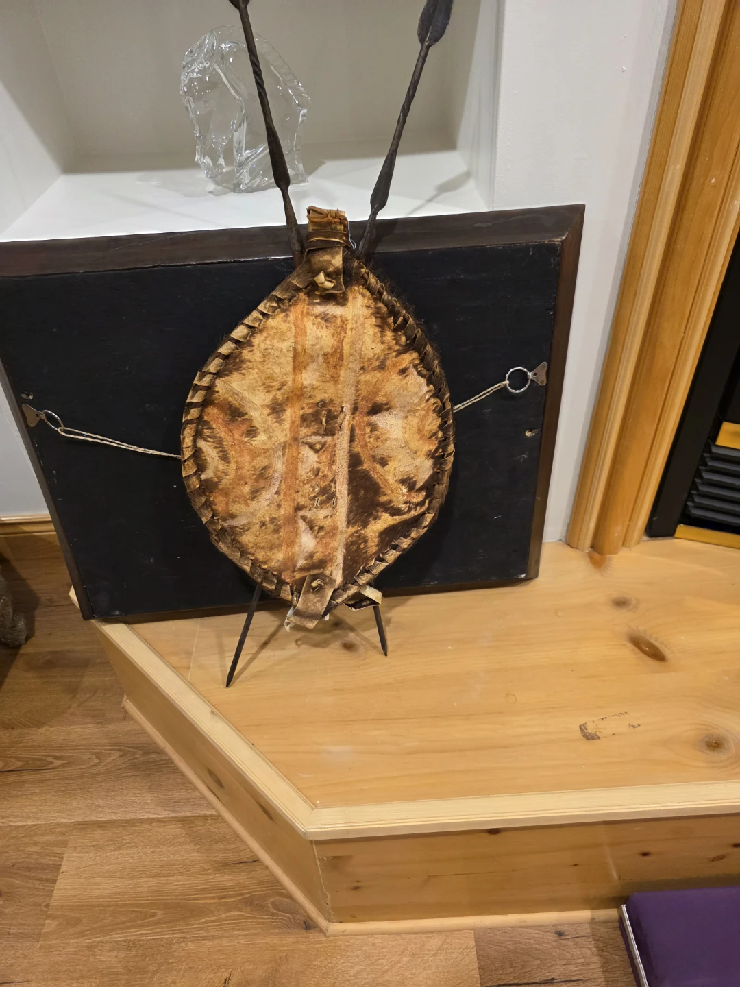 Decorative Maasai Shield and Spear Wall Art - photo 2