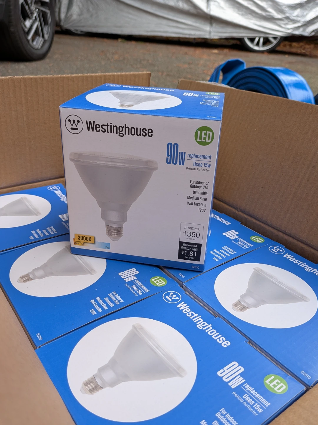 6 Westinghouse LED PAR38 Reflector Light Bulbs