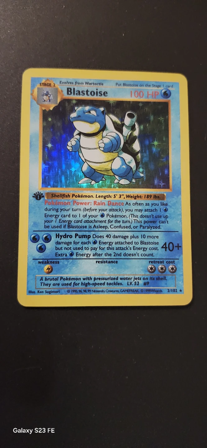 1st Edition Holo Blastoise Pokemon Card