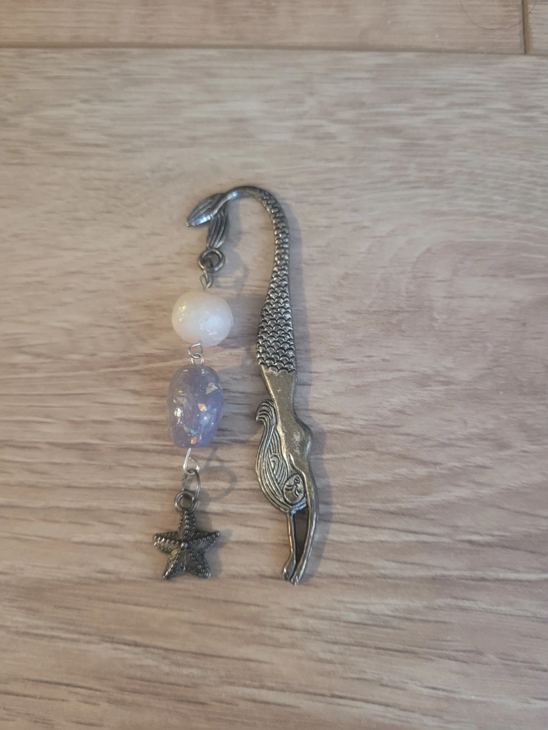 Mermaid and Starfish Metal Bookmark - photo 2