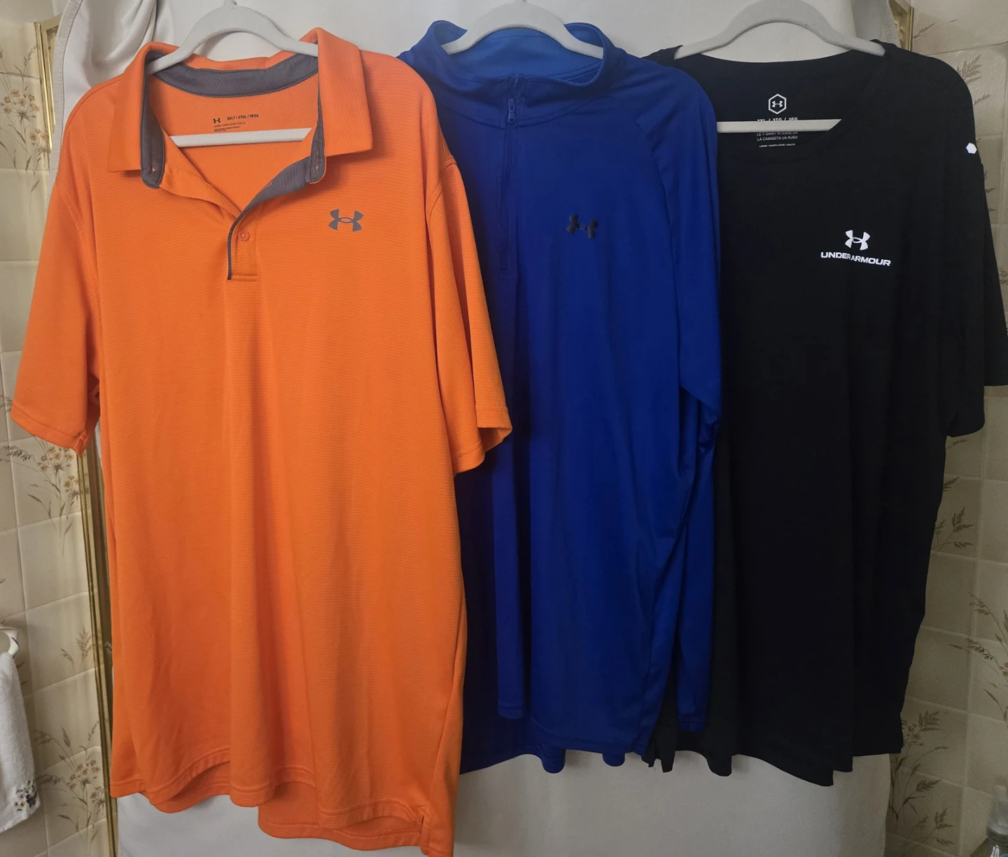 Men's Under Armour 3XL Clothing.  Polo, Pullover and T-shirt.