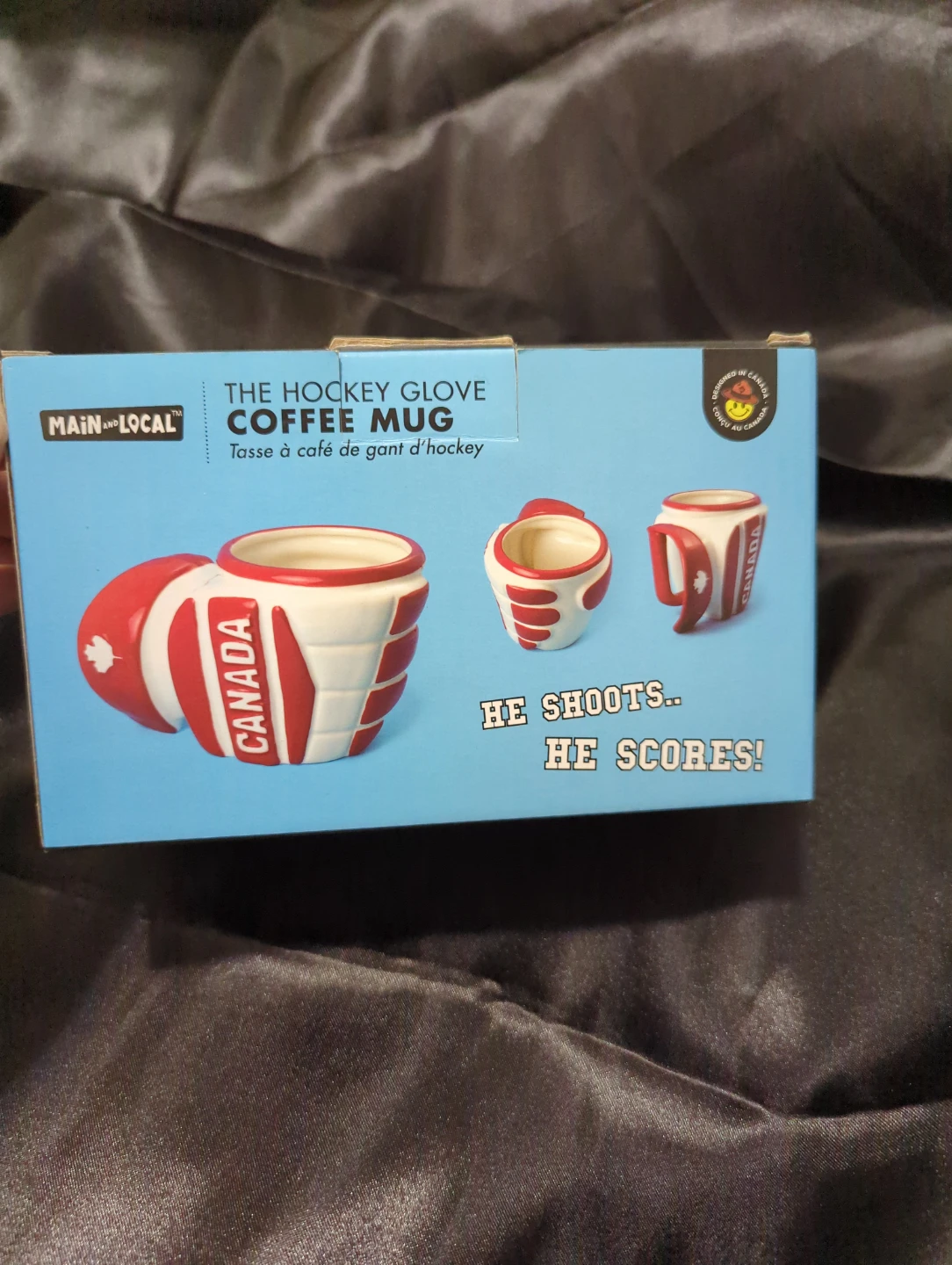 Main and Local Canada Hockey Glove Mug