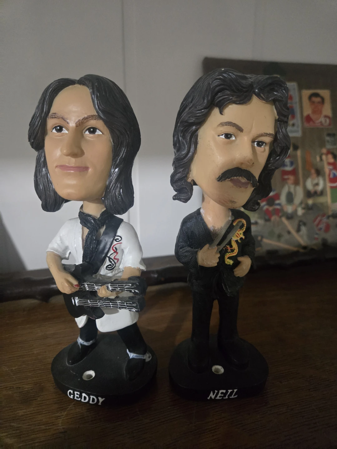 Rush Geddy Lee and Neil Peart Bobblehead Set