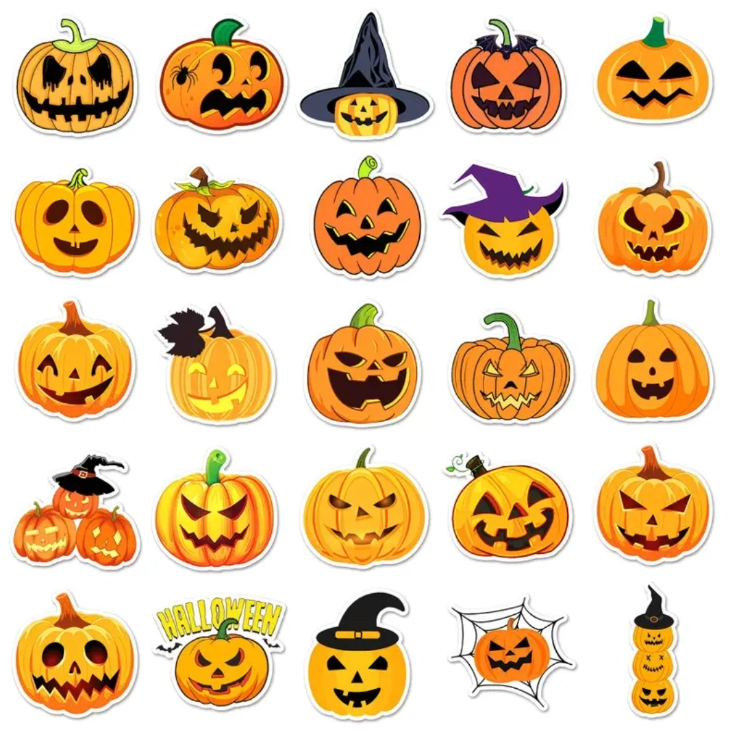 Halloween pumpkins stickers 50 pcs - photo 4