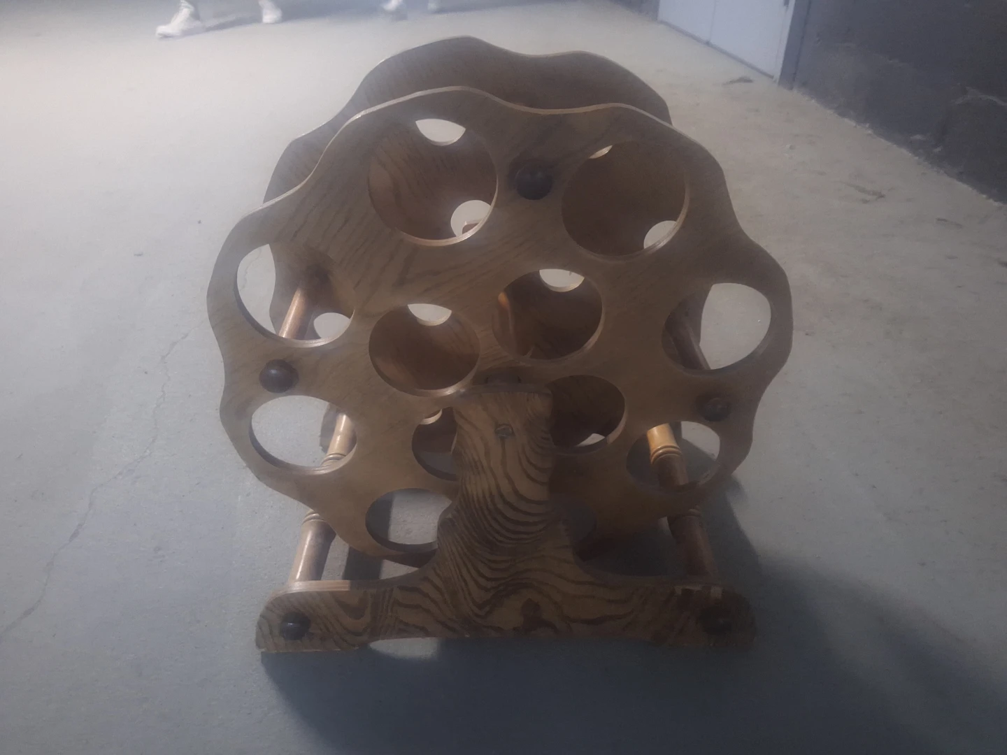 Vintage Wooden Wine Bottle Rack