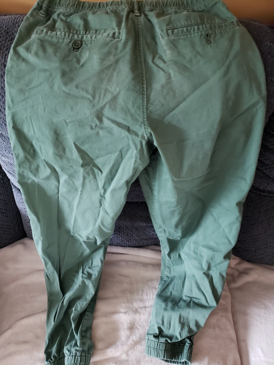 Green Cotton Jogger Pants - photo 2