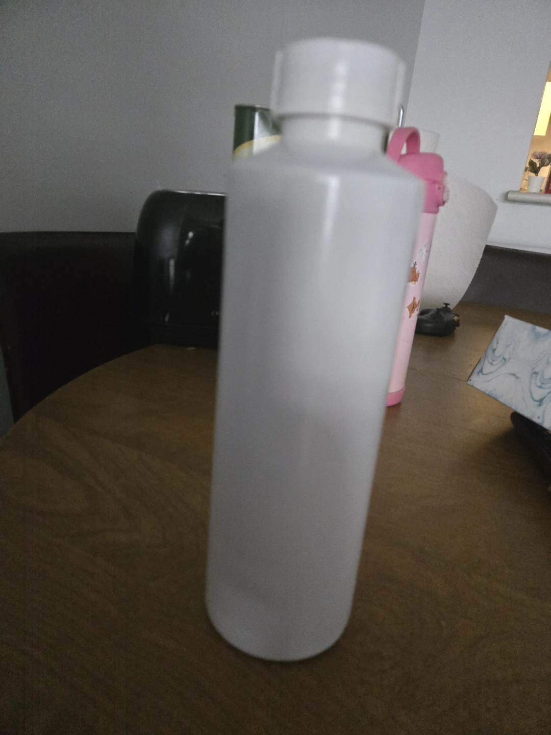 Plain White Plastic Water Bottle