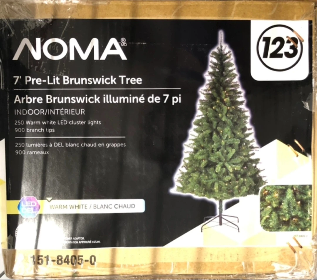 Noma 7' Pre-Lit Brunswick Christmas Tree - photo 2