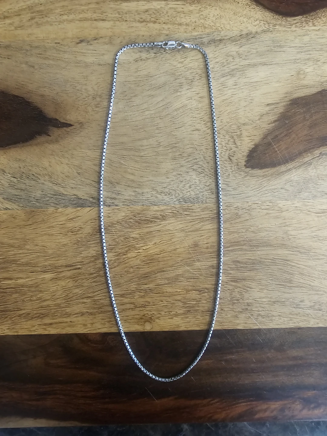 Sterling Silver Box Chain Necklace