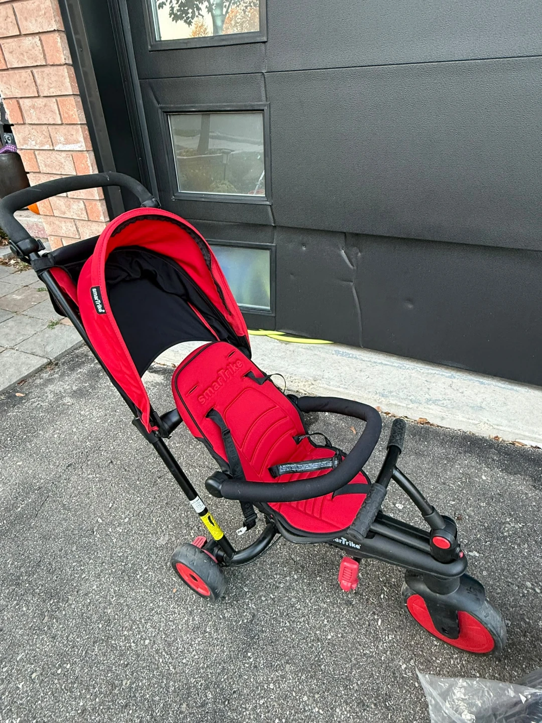 smarTrike red toddler tricycle stroller