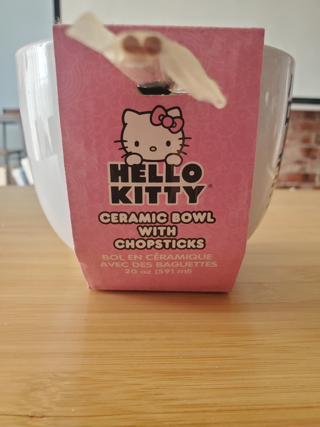 Hello Kitty Ceramic Bowl with Chopsticks - photo 2