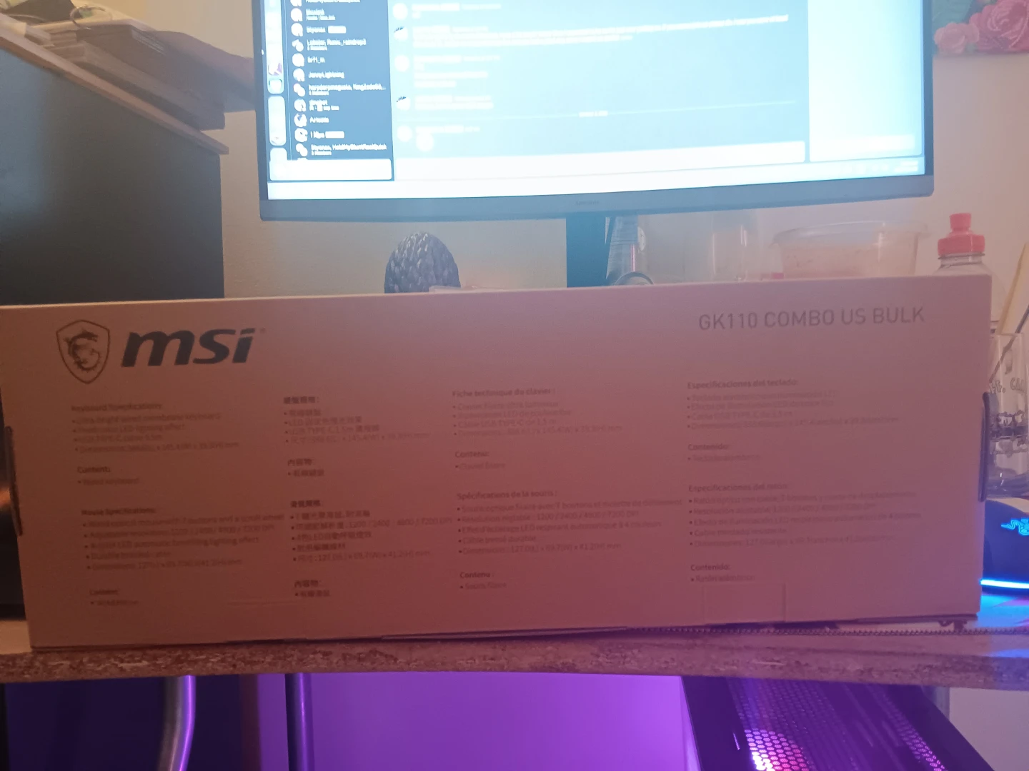 MSI GK110 Gaming Keyboard and Mouse Combo