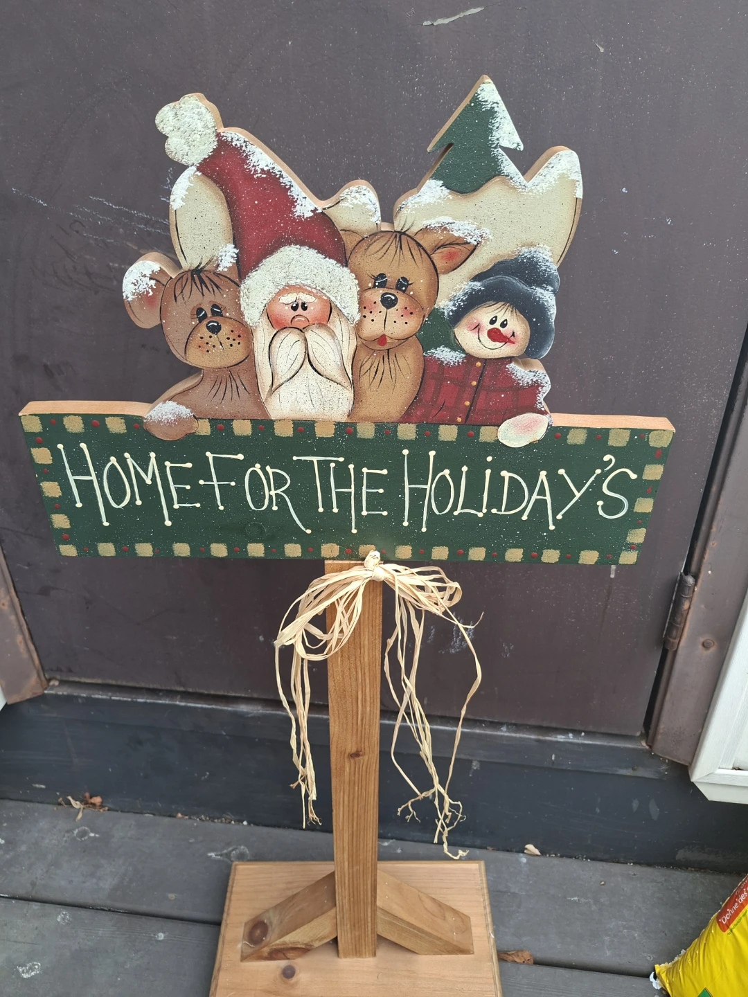 Home for the Holidays Wooden Christmas Sign