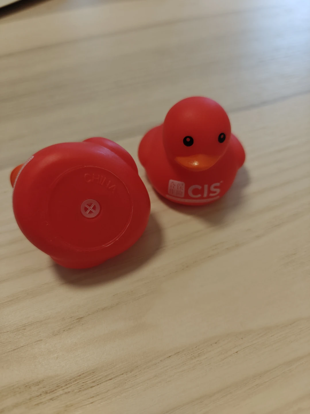 Two CIS Branded Red Rubber Ducks - photo 2