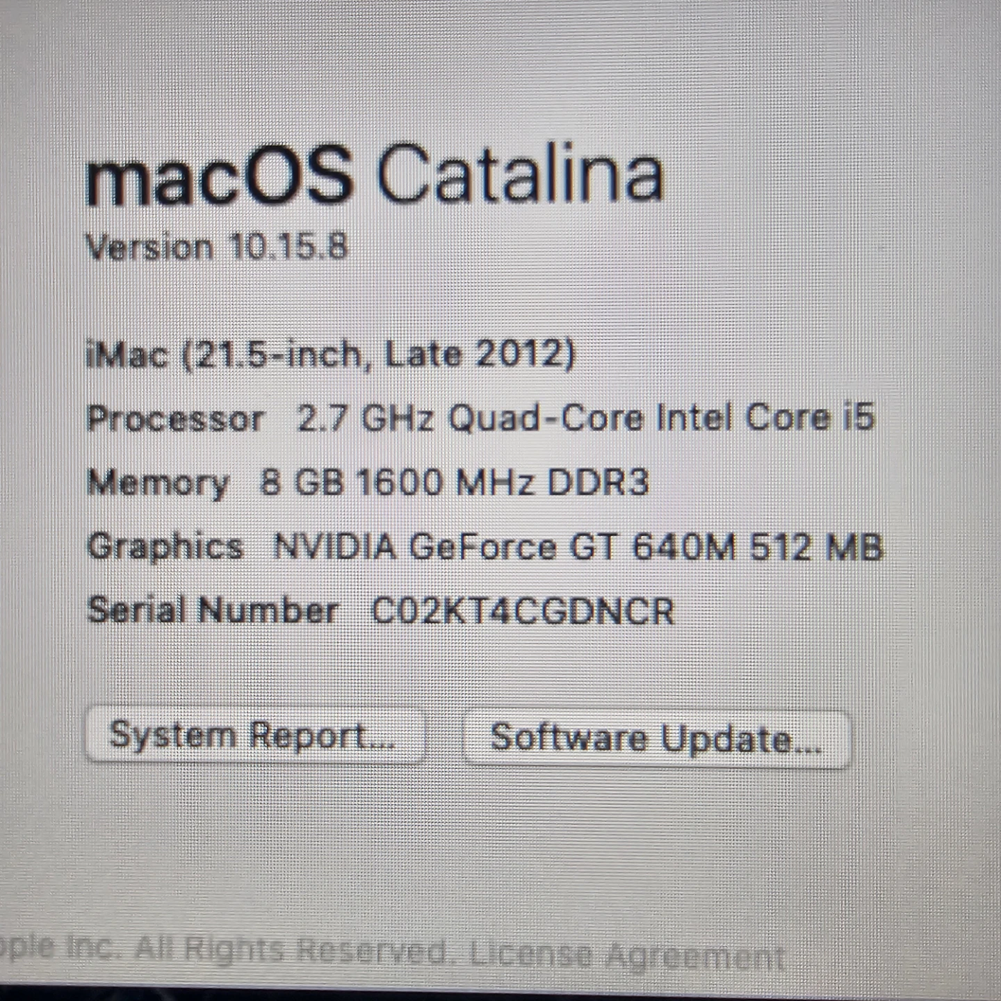 1tb (1024gb) storage, Apple iMac 21.5-inch Late 2012 - photo 2