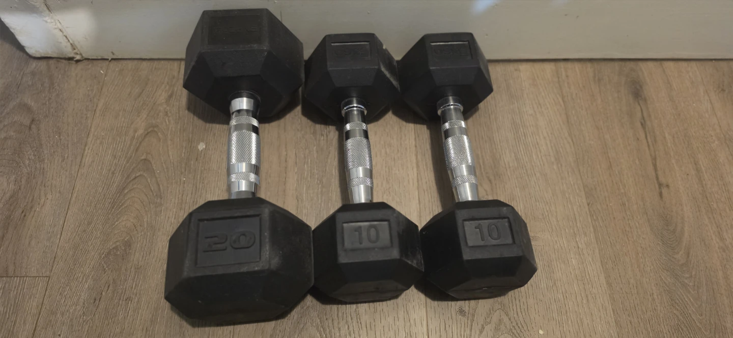 Set of 3 Hex Dumbbells