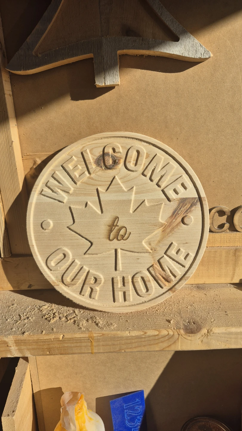 Wooden Welcome to Our Home Sign