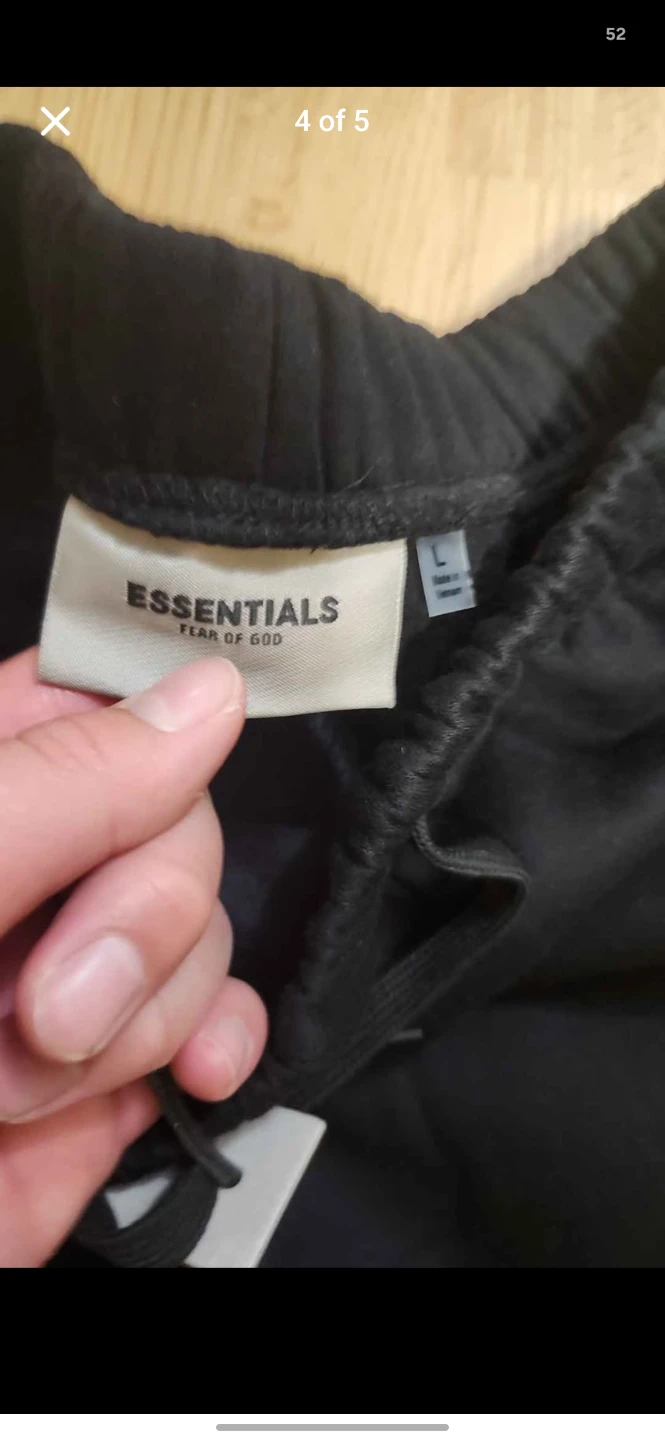 Essentials Fear of God Sweatpants - Black - Large - photo 4