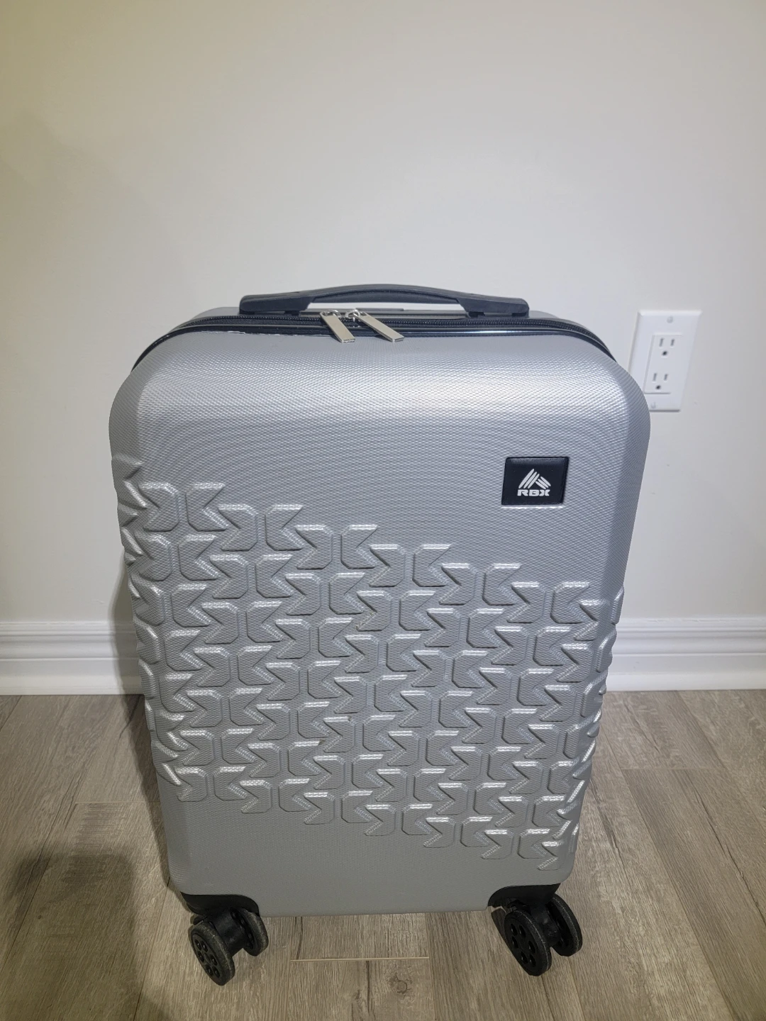 RBX Silver Hard Shell Carry-On Suitcase