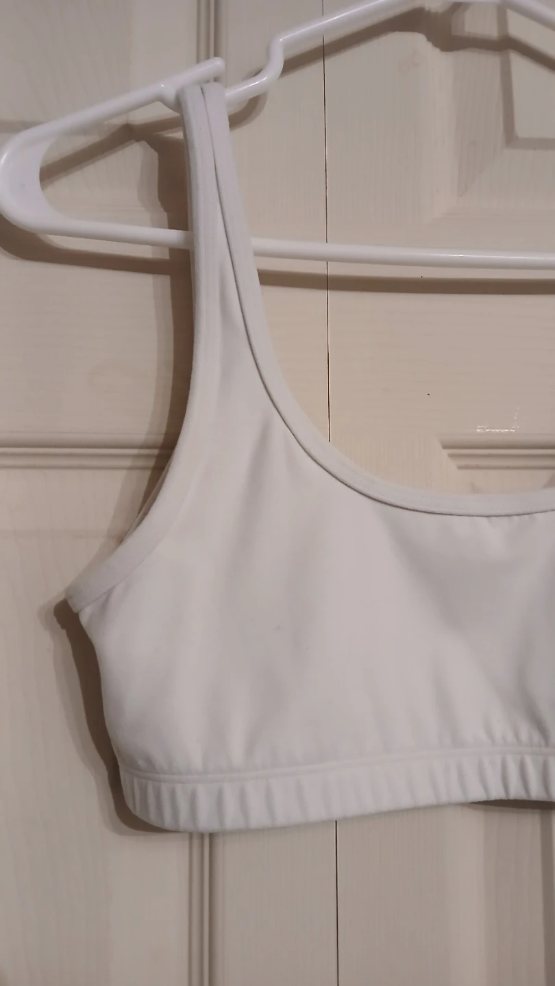 TNAction white mini sports bra top, size medium (M) - photo 3