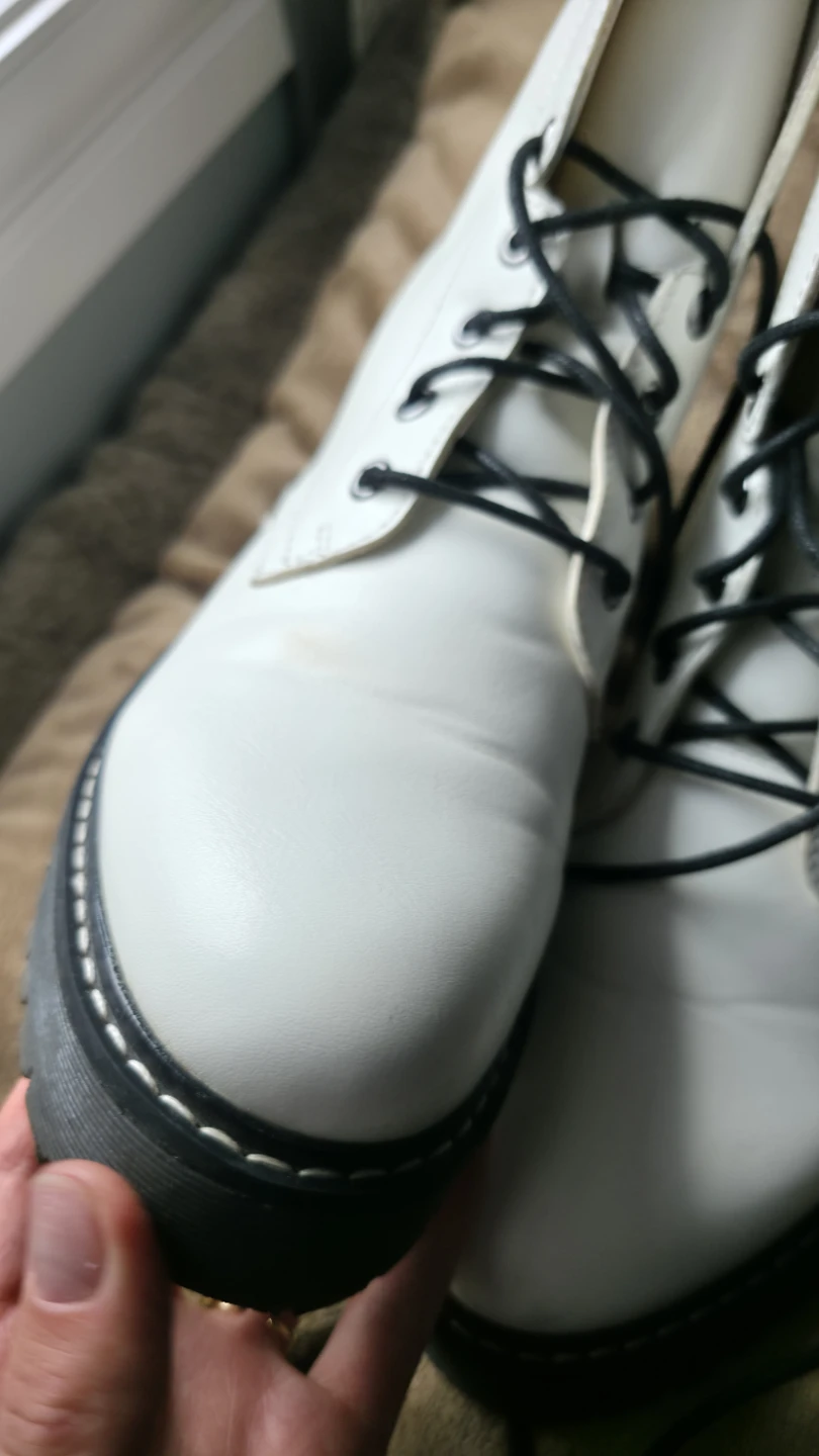 Jenny Fairy white lace-up boots size 38 - photo 3