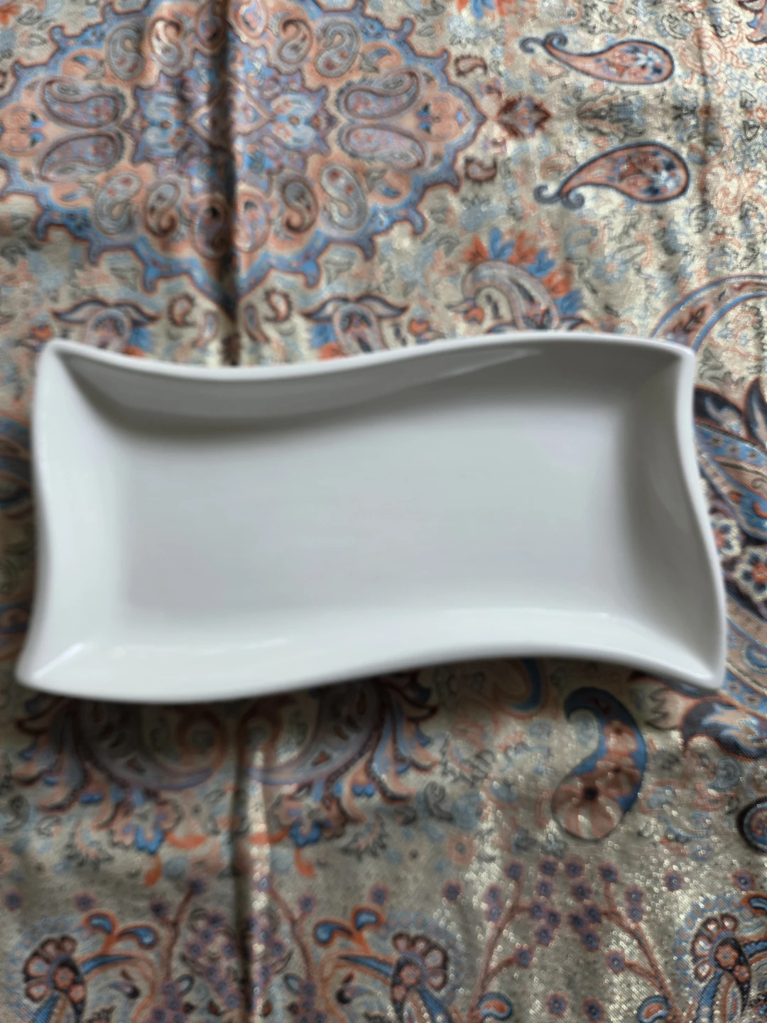 White Rectangular Serving Platter
