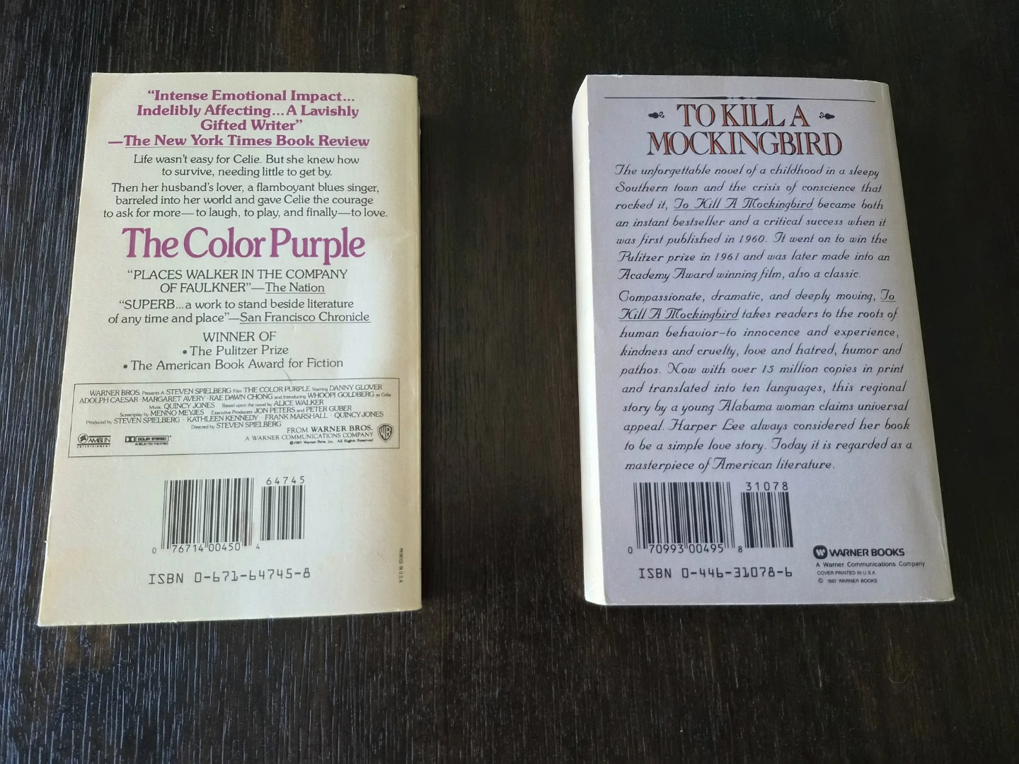 The Color Purple and To Kill a Mockingbird Books - photo 2
