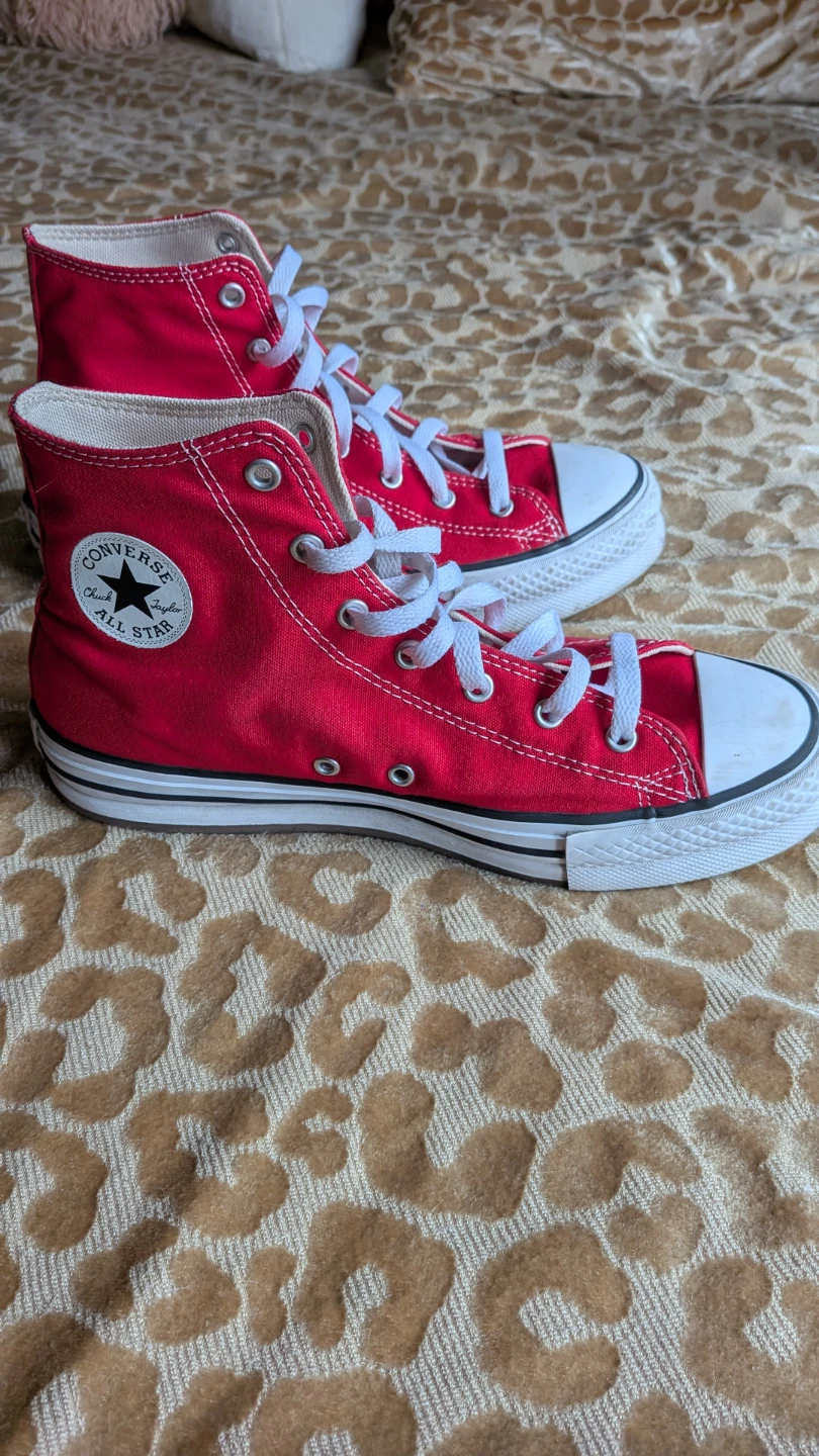Converse Chuck Taylor All Star Red High Tops (Sold As Is)