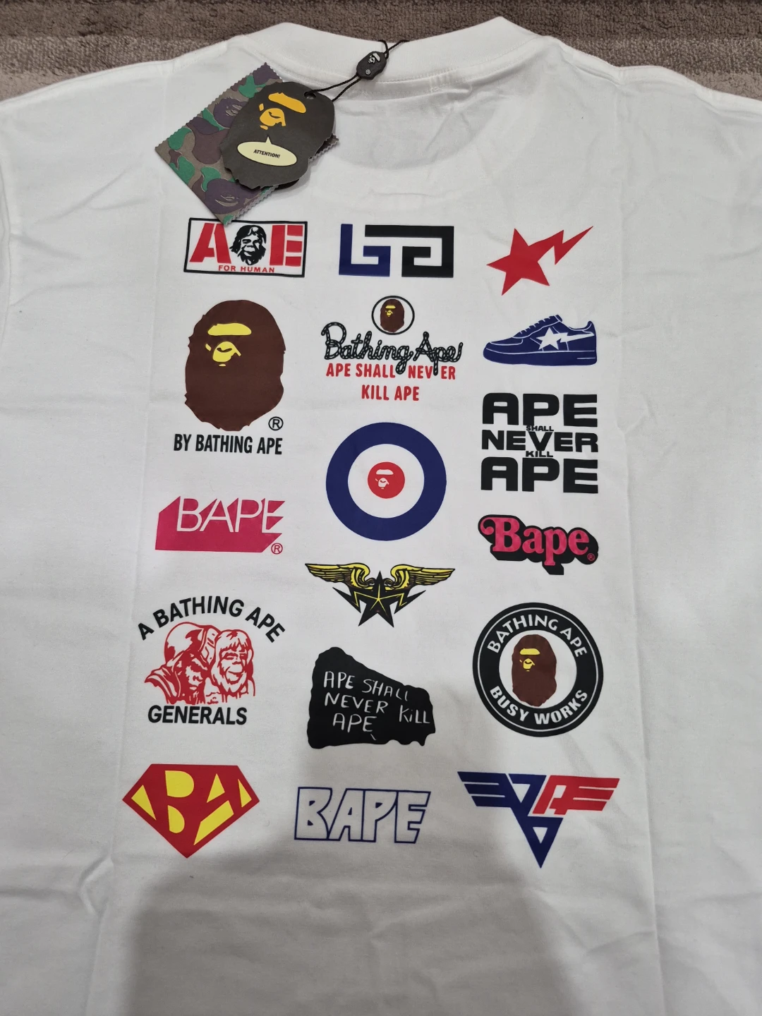 A Bathing Ape T-Shirt White Size M - photo 5