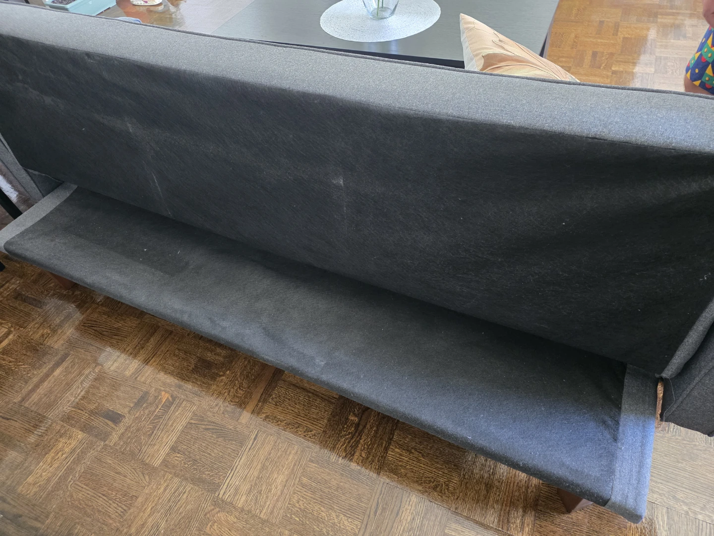 Grey Fabric Convertible Sofa Bed - photo 3