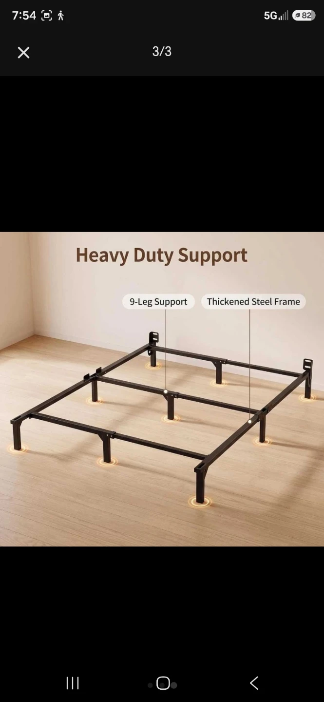Queen Size Heavy Duty Steel Bed Frame - photo 2
