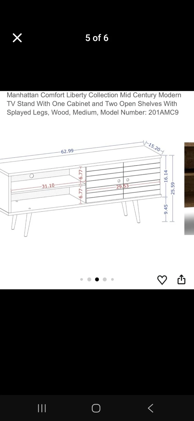 Mid-Century Modern Media Console delivery availabe - photo 3