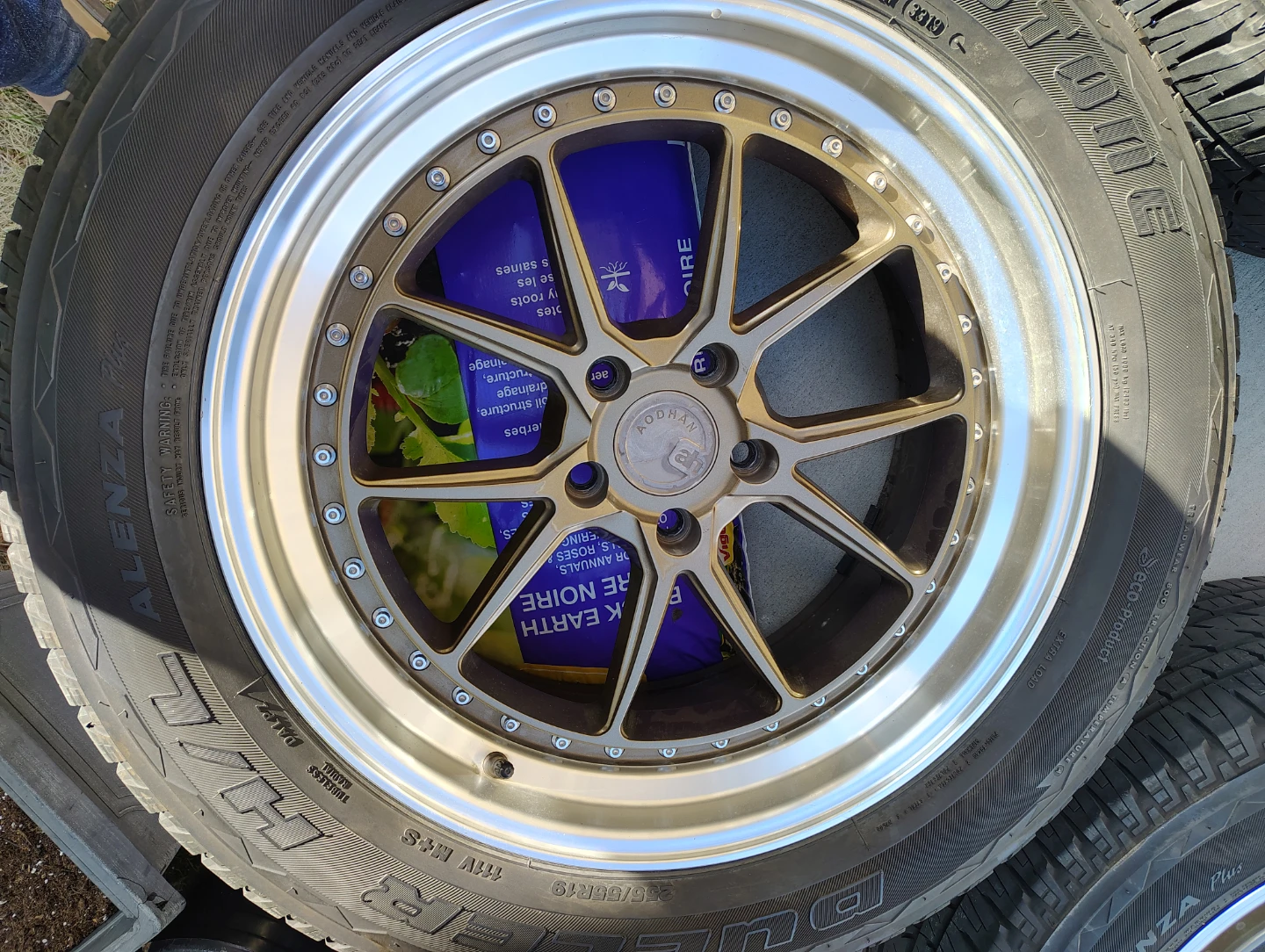 Set of 4 AodHan 19" Alloy Wheels with Bridgestone Tires - photo 3