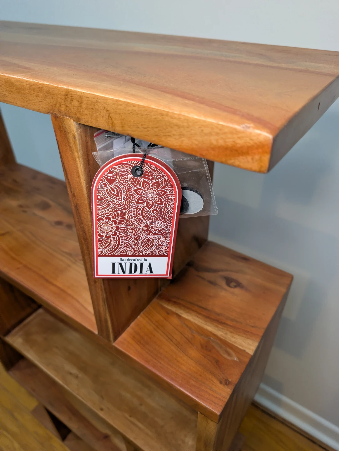 (NEW) Handcrafted Solid Wood S-Shelf Modern - photo 3