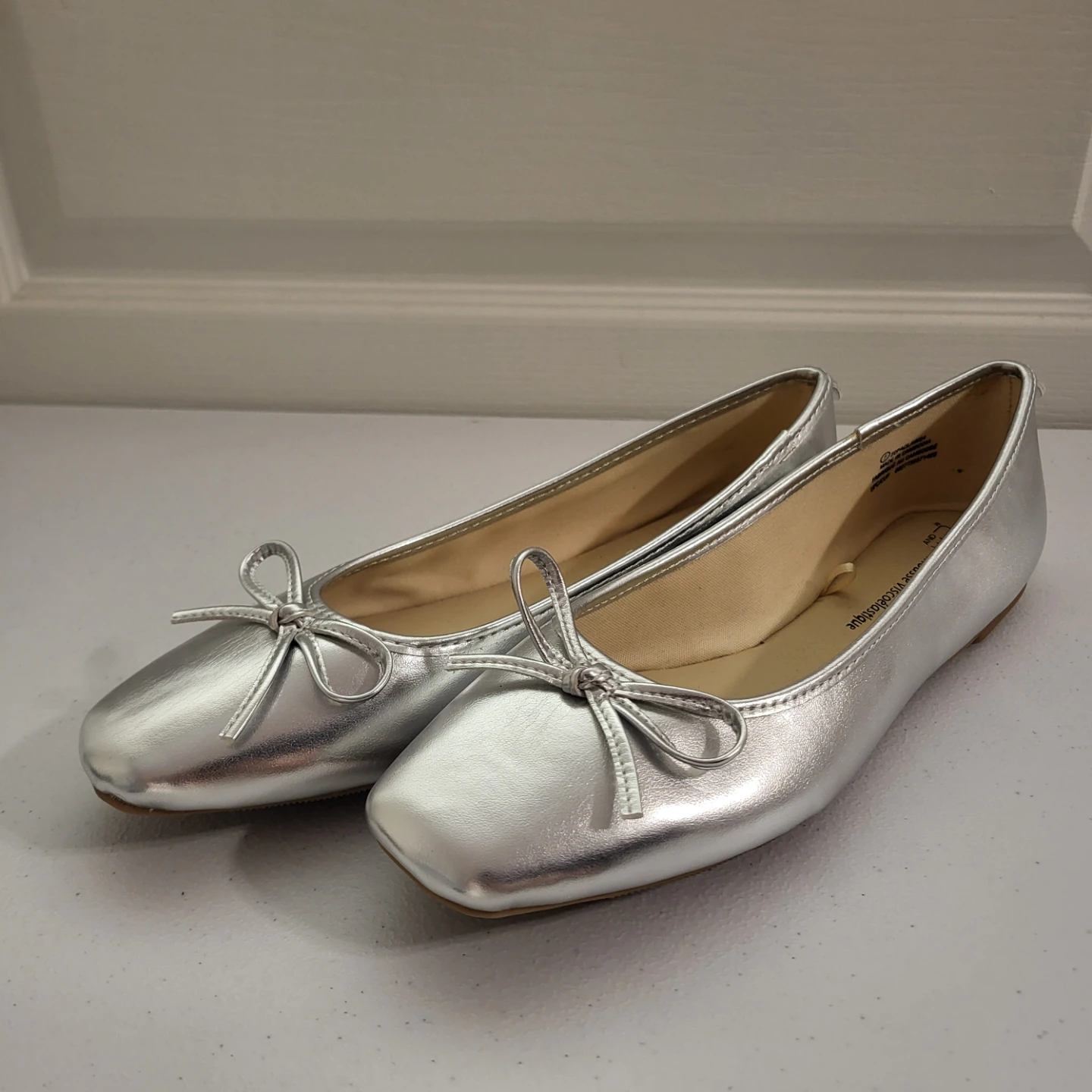 Time and Tru Silver Ballet Flats - photo 2