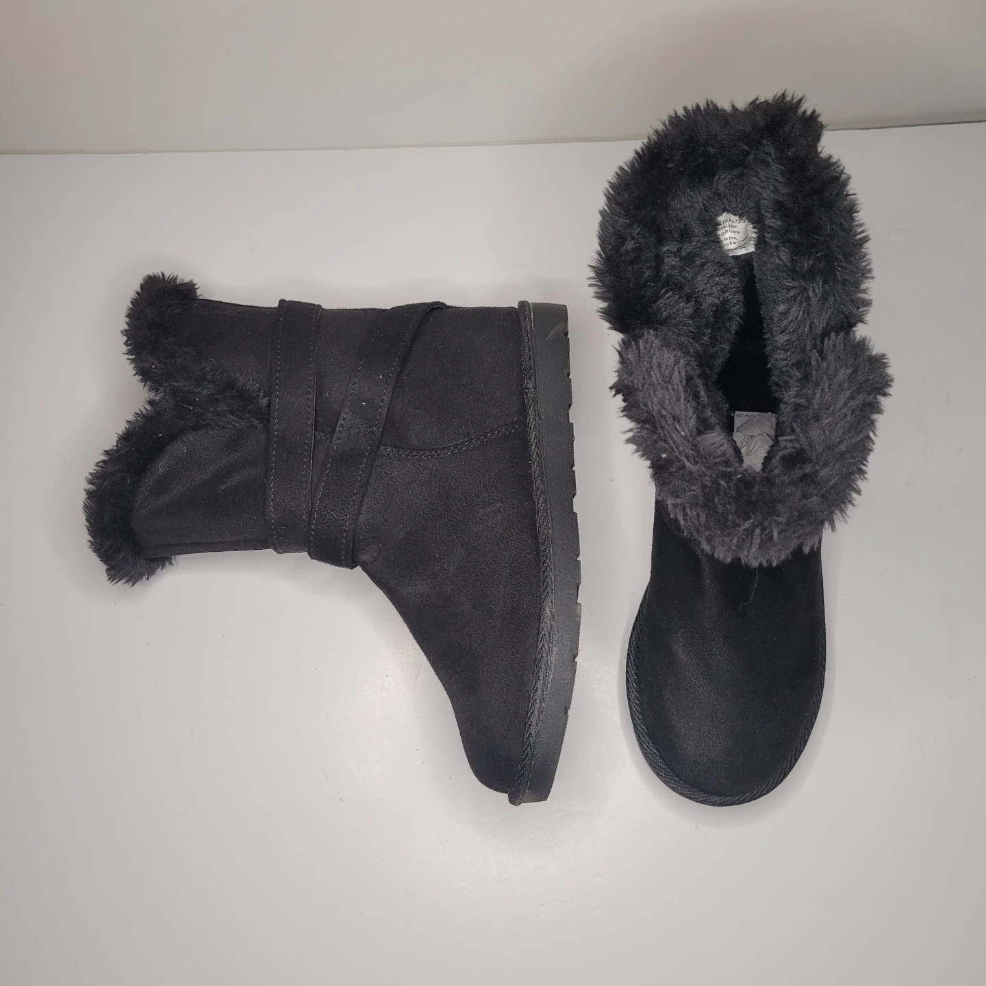 Avia Black Faux Fur Winter Boots Size 6.5 - photo 3